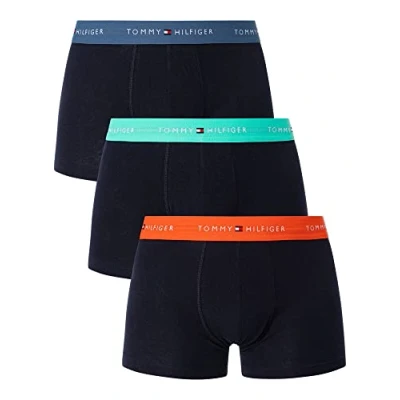 Abbildung von Tommy Hilfiger Signature 3 PACK Panties, Herren, Größe: XXL, Deep orange/jade green/blue coast