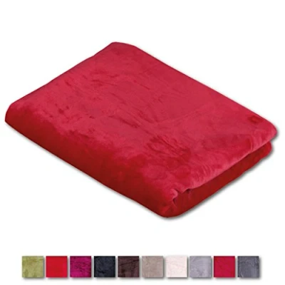Abbildung von Arsvita Kuscheldecke Sofadecke Cashmere Touch Auswahl: ca: 130x170 cm, Farbe: Beere himmbeere