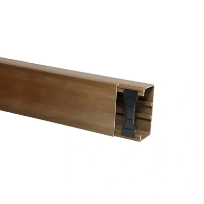 Abbildung von 10m KOMIB Kabelkanal/Kabelkanäle/Kabelführung Verschiedene Größen und Farben Schraubbar 5 x 2m Stangen (Braun Holz Design, 110 60 mm)