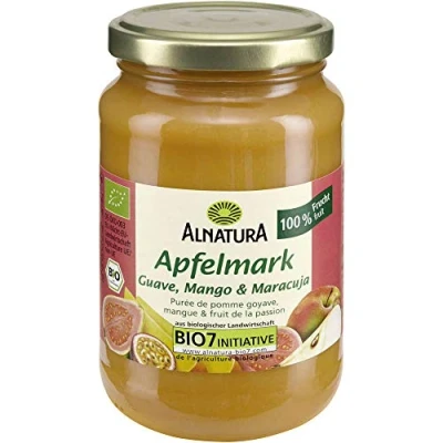 Abbildung von Alnatura Apfelmark mit Guave, Mango und Maracuja, 360 g