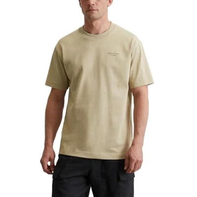 Abbildung von Marc O&#039;Polo Short Sleeve NEW Seasonal Artwork Tshirt print, Herren, Größe: Large, Beige