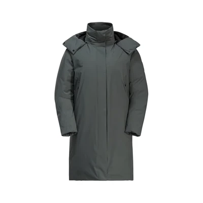 Abbildung von Jack Wolfskin Luisenplatz COAT Daunenmantel, Damen, Größe: XL, Slate green