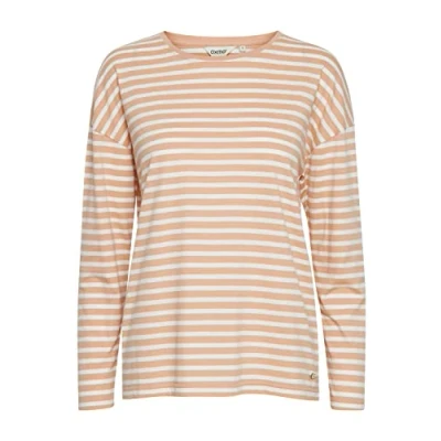 Abbildung von Oxmo Langarmshirt, Damen, Größe: Small, Mahogany rose