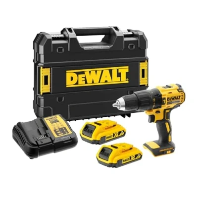 Abbildung von DeWALT DCD778D2T QW, Elektrischer Schraubendreher, Pistolengriff, Schwarz, Gelb, Bürstenlos, 1750 RPM, 500 RPM