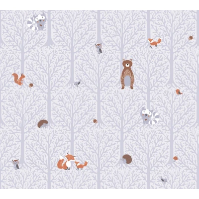 Abbildung von A.S. Création Vliestapete &quot;Little Love&quot;, Motiv abstrakt naturalistisch, Kindertapete Tapete Wald Tapeten Kinderzimmer Schlafzimmer Design Büro