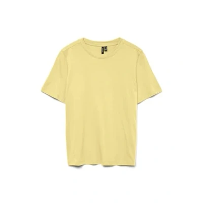 Abbildung von VERO MODA Damen Vmpaulina Ss Ga JRS Noos T Shirt, Lemon Meringue, Large