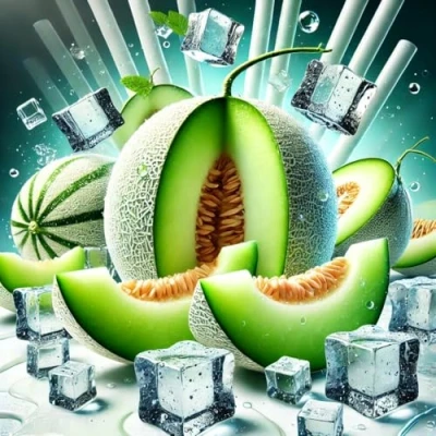 Abbildung von Honeydew Melon Ice Honigmelone Aroma Konzentrat Vegan Sasami 10ml