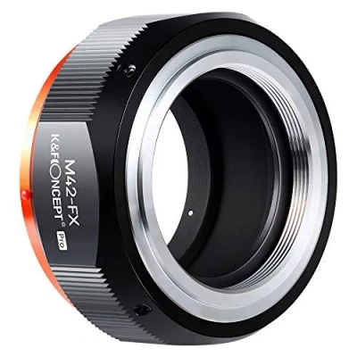 Abbildung von K&amp;F Concept M10115 M42 FX Hochpräziser Objektivadapter für Objektiv zum Fujifilm Fuji X Serie Kameragehäuse, passend XT2 XT20 XE3 XT1 T2