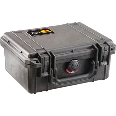 Abbildung von PELI 1150 Koffer für optische und elektronische Instrumente, IP67 Wasser staubdicht, 3L Volumen, Mit Schaumstoffeinlage (anpassbar), Schwarz