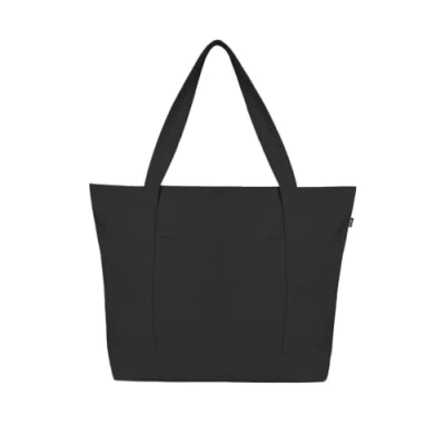 Abbildung von Ecoright Große Canvas Tote Bag Für Frauen Mit Reißverschluss &amp; Innentasche, 100% Bio baumwolle Reisenthel Shopper