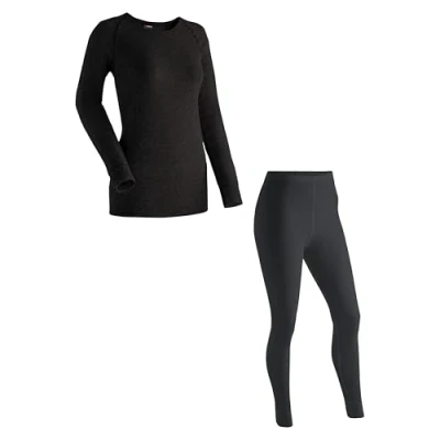 Abbildung von Maier Sports Funktions SET 998280 Tights, Damen, Größe: Small, Schwarz