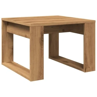 Abbildung von vidaXL Beistelltisch Artisan Eiche 50x50x35 cm Holzwerkstoff