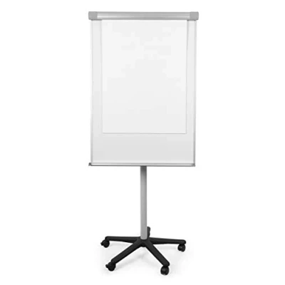 Abbildung von Bi Office Flipchart Smart, Mobiles mit 5 Rollen, Magnetisch, 70 x 100 180 cm, Grau Aluminiumrahmen,