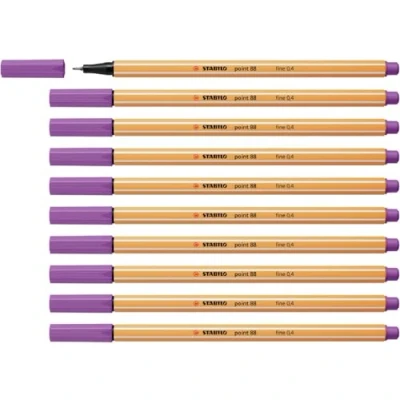 Abbildung von Fineliner STABILO point 88 10er Pack pflaume