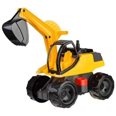 Abbildung von Lena® Spielzeug Bagger GIGA TRUCKS Pro, schwarz/gelb, Made in Europe