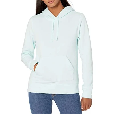 Abbildung von Amazon Essentials Damen Fleece Kapuzenpullover (in Übergröße erhältlich), Aquablau, XL