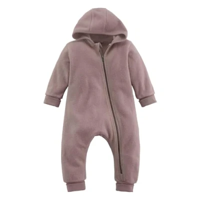 Abbildung von hessnatur Softfleece Overall Regular Mädchen und Jungen Unisex aus Reiner Bio Baumwolle nachhaltig fair hergestellt (Fair Wear Foundation)
