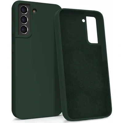 Abbildung von MyGadget Hülle für Samsung Galaxy S21 FE Gummierte Handyhülle [ 3 Layer Struktur ] Schutzhülle mit Soft Inlay &amp; Hardcase Cover außen Olivgrün