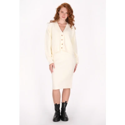 Abbildung von Strickjacke SCHMUDDELWEDDA XL/XXL / Off White 52% Acrylic 25% Polyesteramide 23% Polyester