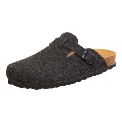 Abbildung von Lico Pantolette Bioline Clog Filz Herren Pantolette, Grau, 44 EU