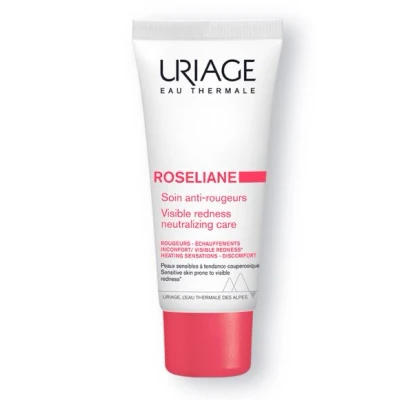 Abbildung von Uriage Roséliane Anti Rötung Gesichtscreme 40ml Beruhigt, spendet Feuchtigkeit, reduziert Rötungen empfindlicher Haut Mit Rosacea Neigung Shea Butter &amp; Ginseng Nicht komedogen