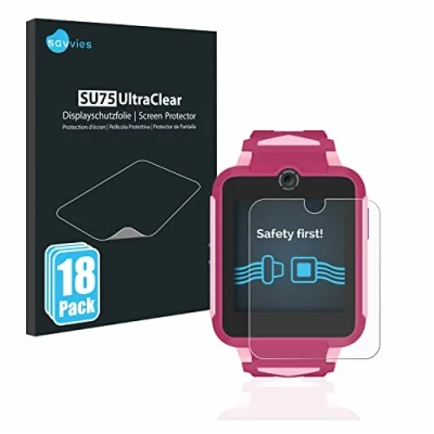 Abbildung von Savvies 18 Stück Schutzfolie für TCL Movetime Family Watch MT42X Displayschutz Folie Ultra Transparent