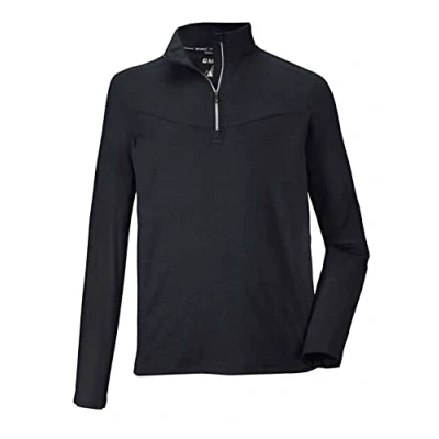 Abbildung von killtec (KILAH Herren Funktionsshirt mit Stehkragen und Reißverschluss KSW 37 MN LS SHRT, schwarz blau, M, 38691 000