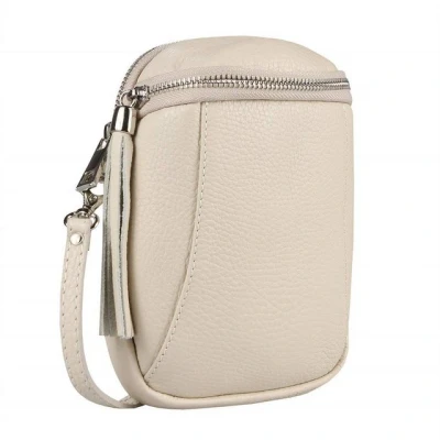 Abbildung von ITALYSHOP24 Schultertasche Made in Italy Damen Leder Tasche CrossBody, als Handytasche, CrossOver, Umhängetasche tragbar