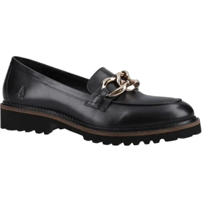 Abbildung von Hush Puppies Gianna Leder Damen Schwarz Slipper