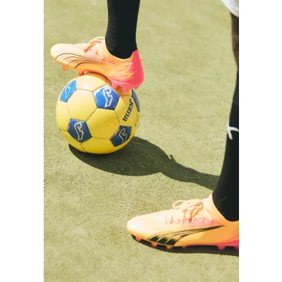 Abbildung von Puma Ultra Match FG/AG Fußballschuhe Kunstrasen, Herren, Größe: 41, Sun stream/black/sunset glow Schuhe
