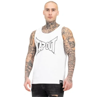 Abbildung von Tapout Normale Passform Tipton Top, Herren, Größe: XXL, White black