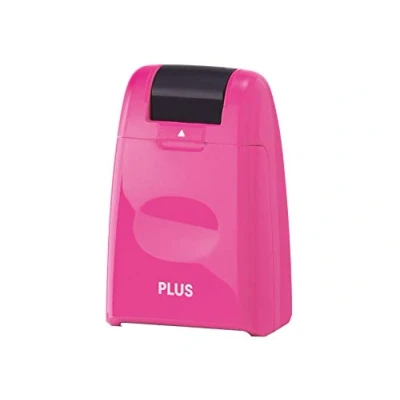 Abbildung von PLUS Japan, Datenschutz Rollstempel Camouflage in Pink, Textschwärzer, Identitätsschutz, 1er Pack (1 x 1 Rollstempel)