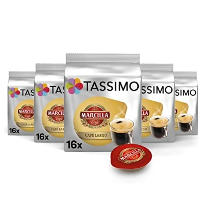 Abbildung von TASSIMO Marcilla Cafe Large Breakfast Kaffee Kapseln T Discs 5er Pack, 80 Getränke