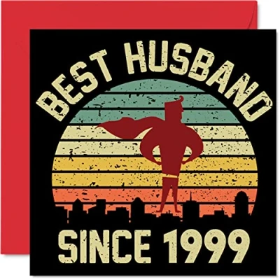 Abbildung von 25. Karte Hochzeitstag Jahrestag für Ehemann Bester Alles Gute zum Hochzeits Jubiläum Karten den Partner, 145mm Grußkarten Fünfundzwanzigster Silber Jahrestage