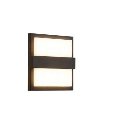 Abbildung von Lucande LED Außenwandleuchte Gylfi, 20 cm, anthrazit, Alu