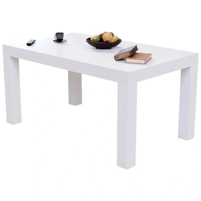 Abbildung von Vida Designs Beeston Couchtisch, Weiß, D : 60 x W :100 H 45 cm Approx