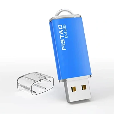 Abbildung von USB Stick 64GB, Thumb Drive Memory 64GB Pen 2.0 Flash für PC, Tablet, Computer Data Storage(Blau)