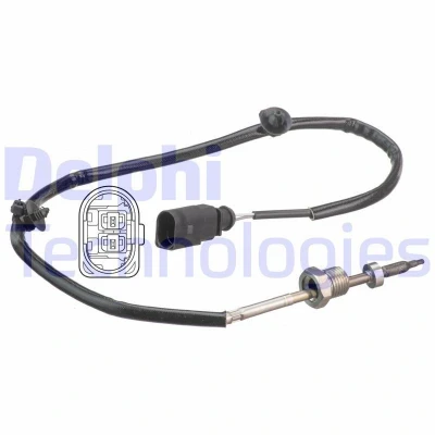 Abbildung von DELPHI TS30153 Sensor, Abgastemperatur AUDI: Q5, A4 B8 Avant, A5 Coupe