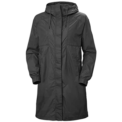 Abbildung von Helly Hansen Damen W Desire Long Wind Jacket, 990 Black, L