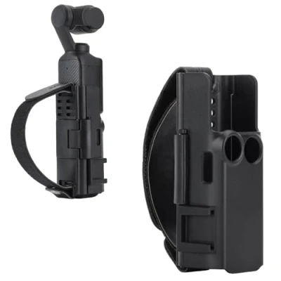 Abbildung von Buziba Erweiterungsadapterhalterung für DJI Osmo Pocket 3 Kamera Verlängerungsgriff, tragbares Handband, Schutzhülle, Halterung, Halterung mit kaltem Schuh