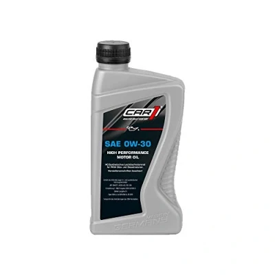 Abbildung von CAR1 Motoröl 0W 30 Leichtlauf High Performance vollsynthetisch Motor Motoren Öl Benzin Diesel Ottomotor Benzinmotor Dieselmotor Engine Oil 1L