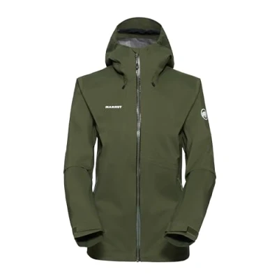 Abbildung von Mammut Damen Outdoor Hooded Jacket Women Hardshell, Dark Marsh.XXL, XXL EU