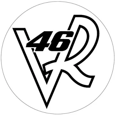 Abbildung von Valentino Rossi Reflective Sticker für Motorradhelme