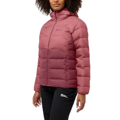 Abbildung von Jack Wolfskin Ather Hoody Daunenjacke, Damen, Größe: Small, Red ochre