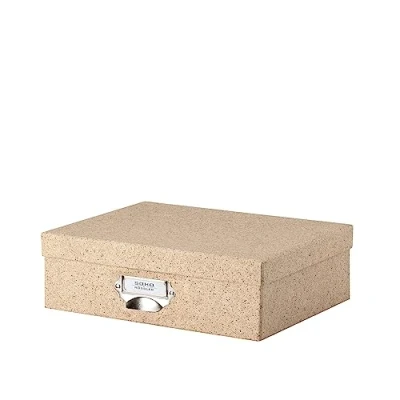 Abbildung von Rössler SOHO Aufbewahrungsbox mit Deckel A4 aus Papier Bad Organizer Küche Schminke Boxen Aufbewahrung 34 x 26 10 cm 1 Stück Farbe: Braun Cacao