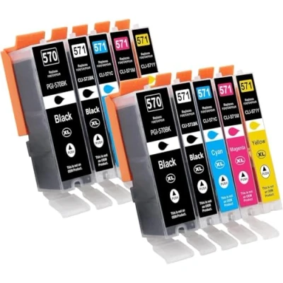 Abbildung von Tinnee PGI 570 XL CLI 571 Druckerpatronen Kompatible für Canon Patronen Pixma TS5050 MG5750 TS5055 TS6051 MG6850 MG6851 MG6852 TS5053 TS6050 TS5051 MG5753 MG6853