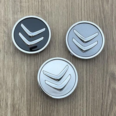 Abbildung von LLTSNT 4 Stück Nabendeckel für Citroen 60mm, Radnabenkappen Felgenkappen Felgendeckel Nabenkappen Wheel Caps Radnabenabdeckung,Black
