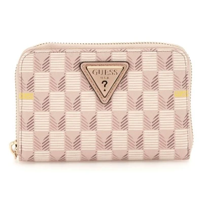 Abbildung von Guess WAVE SLG Medium Around Geldbörse, Damen, Größe: One Size, Rose
