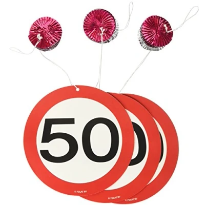Abbildung von Dekoration Spiral 50 Verkehrszeichen 3 Teile