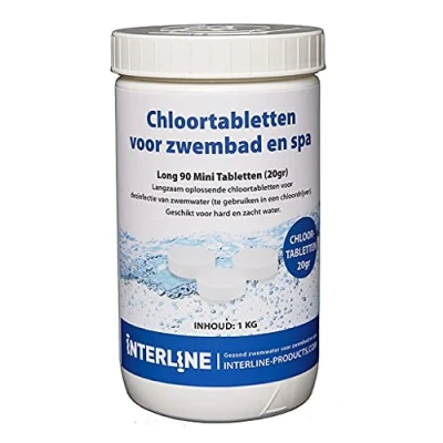 Abbildung von Interline Chlortabletten Long90 20 Gramm/1 kg